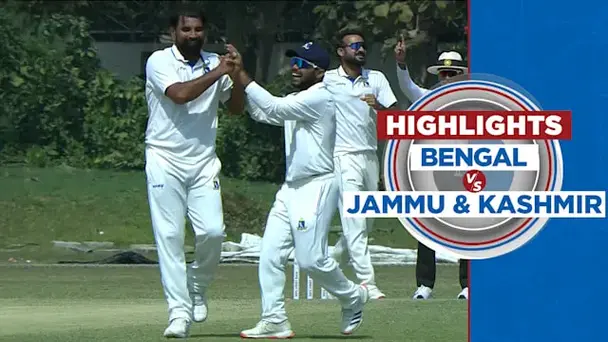 SF: Bengal vs Jammu and Kashmir - Day 2, Highlights