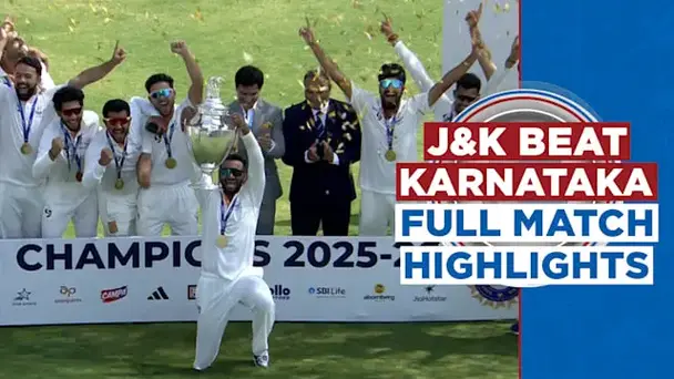 Karnataka vs Jammu and Kashmir: Final, Full Match Highlights