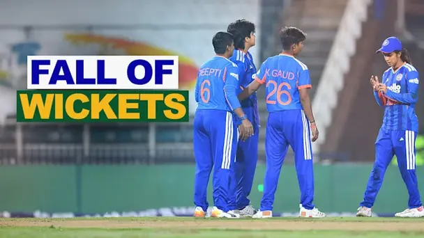 SA W Fall of Wickets vs IND W: 4th T20I