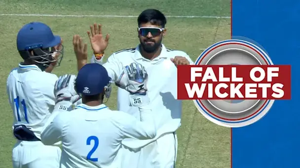 Kerala Fall of Wickets vs Madhya Pradesh, 1st Inns