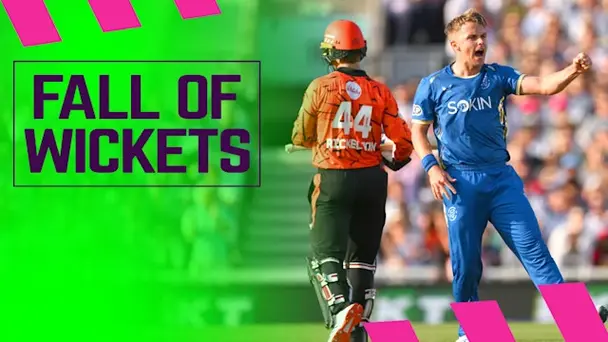 SunRisers Leeds Fall of Wickets vs MI London