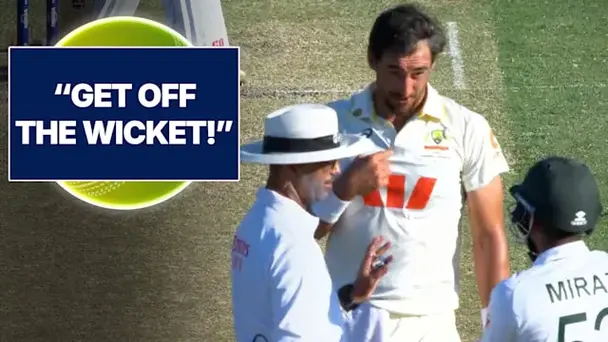 Starc, Mehidy Get in a Heated Exchange