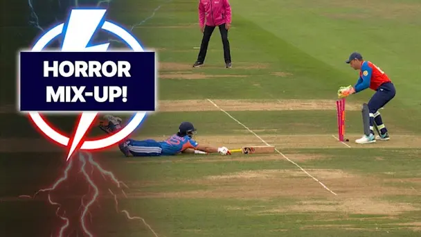 Run-out! Kishan Departs for a Duck