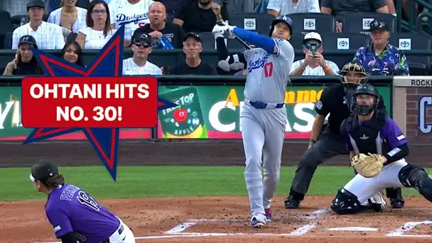 Shohei Ohtani Hits 30th Homer of the Year