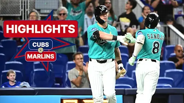 Chicago Cubs @ Miami Marlins: Highlights