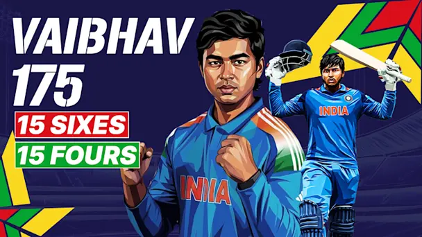 Suryavanshi's 80-ball 175 vs ENG in Final