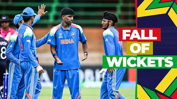 USA Fall of Wickets vs IND