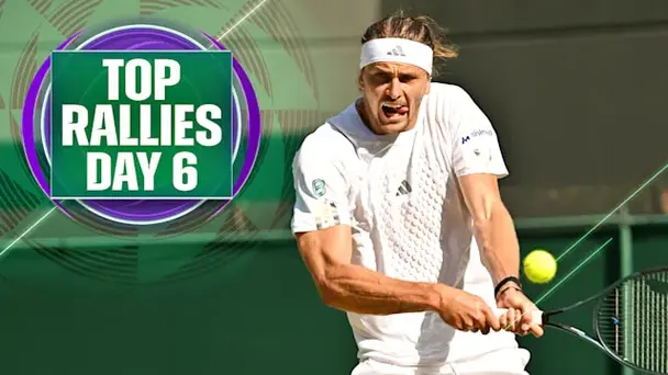Top Rallies of Day 6 ft. Zverev and More