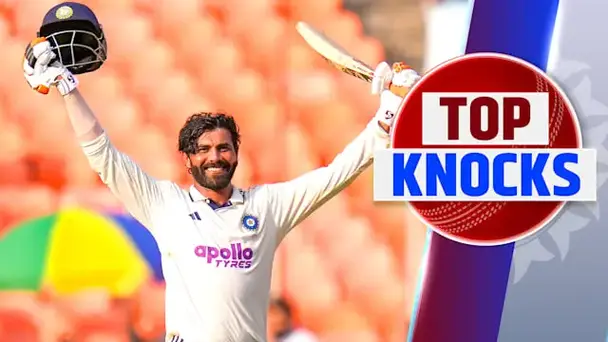 Jadeja's 104* vs WI in 1st Test, 1st Inns