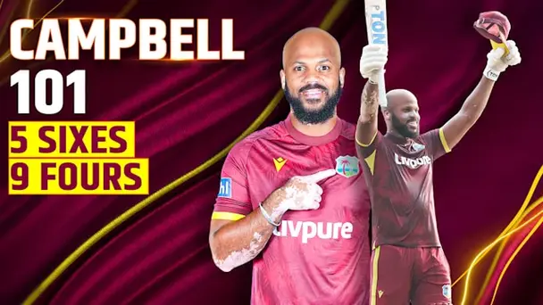 Campbell's 101 vs IND in 2nd ODI