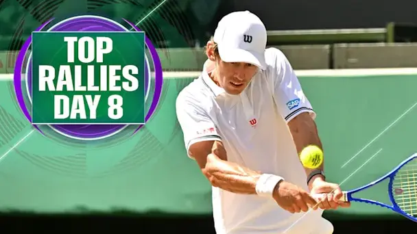 Top Rallies of Day 8 ft. De Minaur and More