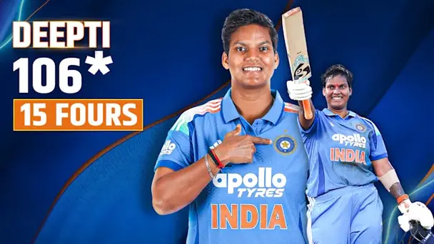 Deepti's 106* vs ZIM in 2nd ODI