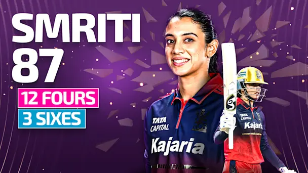 Smriti's 87 vs DC in Final