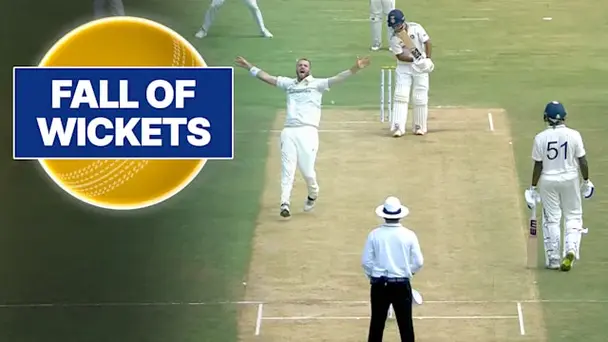 IND A Fall of Wickets vs AUS A: 1st Multi-day match, 1st Inns