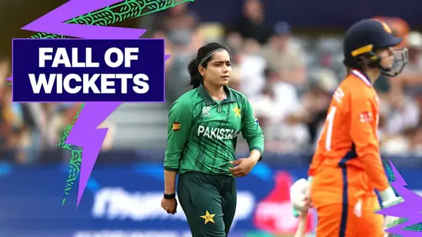 NED Fall of Wickets vs PAK