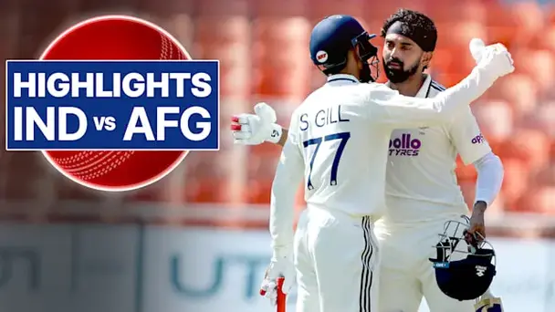 Only Test: India vs Afghanistan, Day 1 Highlights