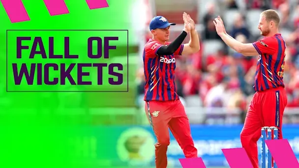 Birmingham Phoenix Fall of Wickets vs Manchester Super Giants