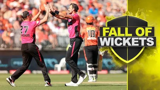 Perth Scorchers Fall of Wickets vs Sydney Sixers
