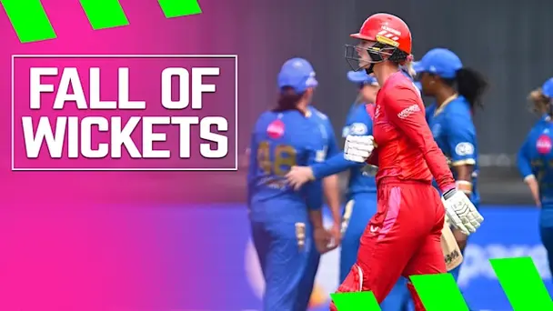 Welsh Fire Fall of Wickets vs MI London