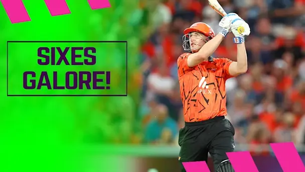 Brook Blasts 4 Sixes in 6 Deliveries!