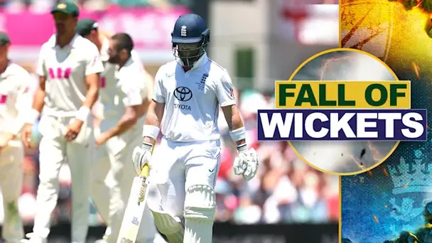 ENG Fall of Wickets vs AUS: 5th Test, 2nd Inns