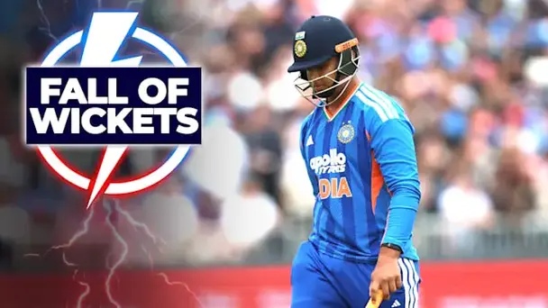 IND Fall of Wickets vs ENG in 2nd T20I