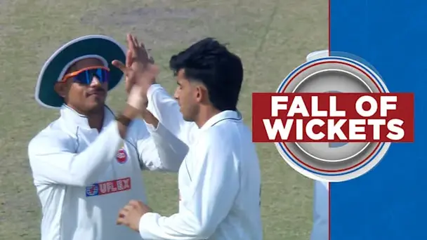 Jammu & Kashmir Fall of Wickets vs Delhi, 1st Inns