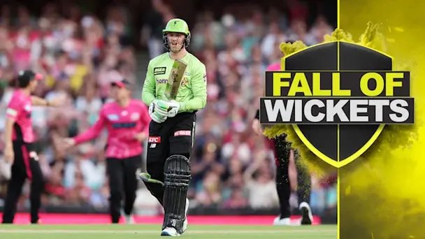 Sydney Thunder Fall of Wickets vs Sydney Sixers