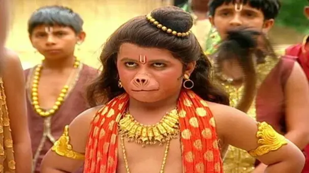 Hanuman obliterates the demons