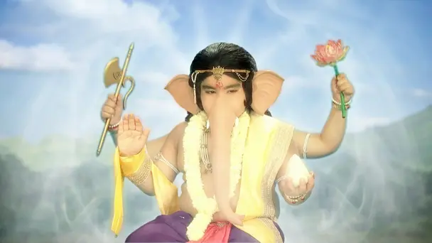 Ganesh Faces Lobhasur