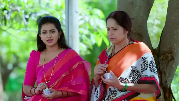 Bhargavi Stands with Gayathri Devi