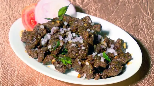 Beef Fry and Grilled Prawns