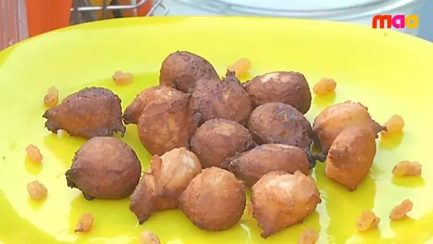 Tossed Salad and Sweet Bajji