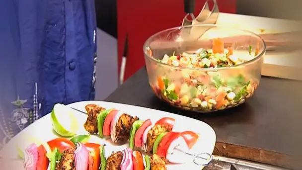 Murgh Malai Tikka with Corn Salad