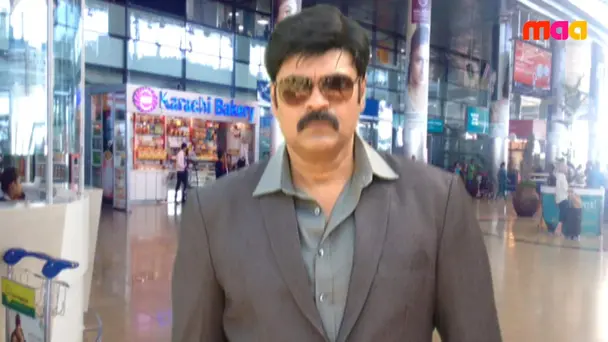 Rajashekar Arrives at the Airport