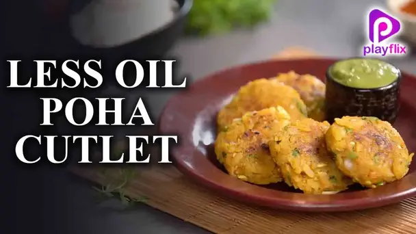 Less Oil Poha Cutlet