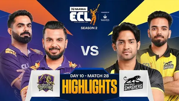 ECL Match 27 Bangalore Bashers vs Mumbai Disruptors - Highlights
