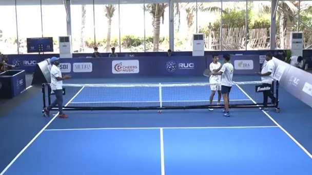 Match 2: Arjun Singh 11-8, 5-11, 5-11 Aman Patel