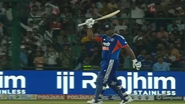 2nd T20I: Sanju Samson's 57 off 22 | Hindi highlights