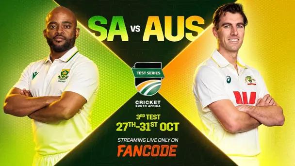 Australia tour of South Africa 2026, 3rd Test: Live on FanCode!