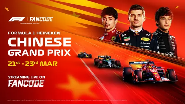 Chinese GP 2025: Live on FanCode!