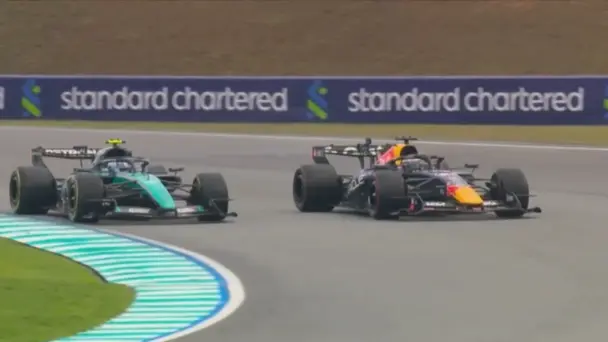BRILLIANT BATTLE! Verstappen fights past Antonelli to take the lead