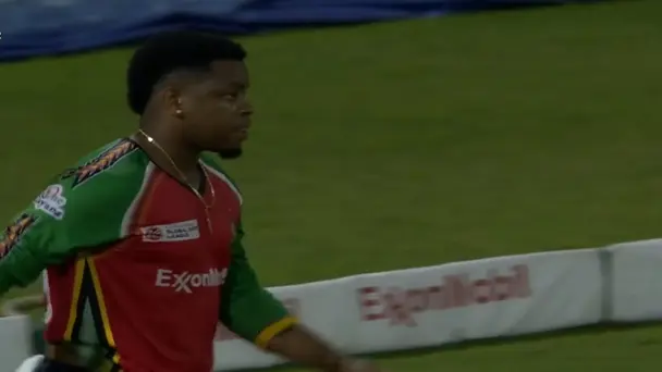 BLIMEY! Hetmyer's stunner lit it up for Guyana