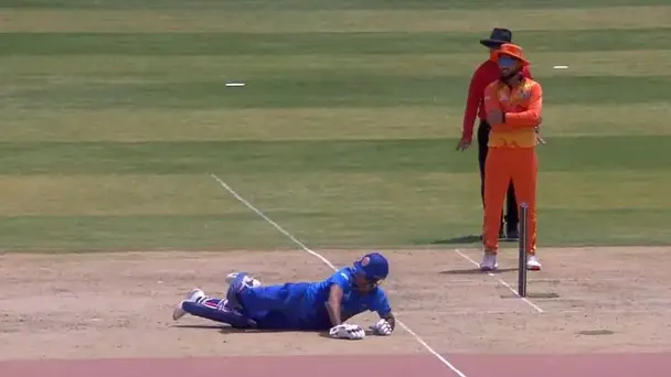 Bizarre Run-out! Kamal given out despite making his ground