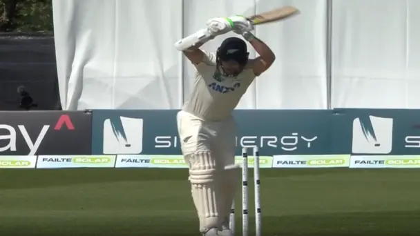 TIMBER! Mark Adair outsmarts Tom Latham with a jaffer