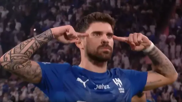 HILAL’S HERO! Neves calmly buries the 88th-minute goal