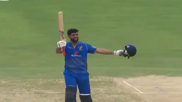 BRILLIANT! Aryansh Sharma notches up his maiden ODI century