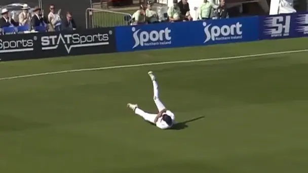 WOWZA! Mayes dives brilliantly to send Ravindra packing