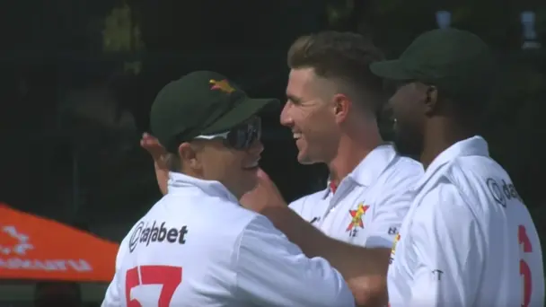 Zimbabwe trail Bangladesh by 4 runs | One-off Test, Day 1