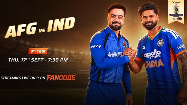 India vs Afghanistan 3rd T20I: Live on FanCode!